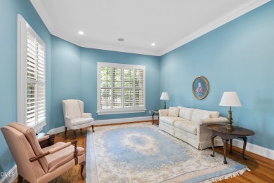 This French Provincial, Ammons' Model Home in Heritage sits on on Heritage Golf Club in North Carolina - for sale on GolfHomes.com, golf home, golf lot