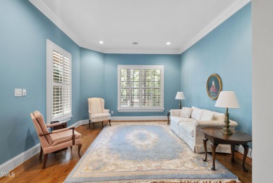 This French Provincial, Ammons' Model Home in Heritage sits on on Heritage Golf Club in North Carolina - for sale on GolfHomes.com, golf home, golf lot