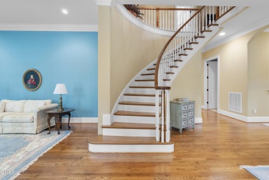 This French Provincial, Ammons' Model Home in Heritage sits on on Heritage Golf Club in North Carolina - for sale on GolfHomes.com, golf home, golf lot