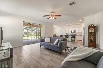 LIKE-NEW Roma Model home offering a bright, OPEN-CONCEPT DESIGN on Pelican Preserve Golf Club in Florida - for sale on GolfHomes.com, golf home, golf lot