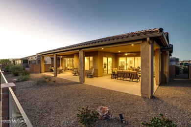 This exceptional 2024 residence presents 3 bedrooms, 2.5 baths on Quail Creek Country Club  in Arizona - for sale on GolfHomes.com, golf home, golf lot