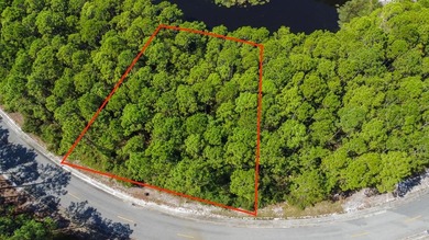 This high and dry lot overlooks a pond and the 12th green on St. James Bay in Florida - for sale on GolfHomes.com, golf home, golf lot