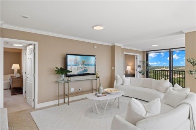 Luxuriate in this 15th-floor Chateaumere Royale condo in Pelican on Club at Pelican Bay Golf Course in Florida - for sale on GolfHomes.com, golf home, golf lot