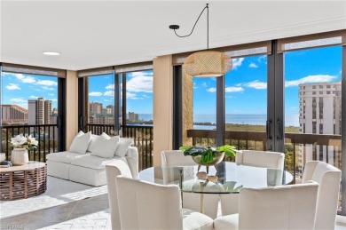 Luxuriate in this 15th-floor Chateaumere Royale condo in Pelican on Club at Pelican Bay Golf Course in Florida - for sale on GolfHomes.com, golf home, golf lot