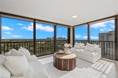 Luxuriate in this 15th-floor Chateaumere Royale condo in Pelican on Club at Pelican Bay Golf Course in Florida - for sale on GolfHomes.com, golf home, golf lot