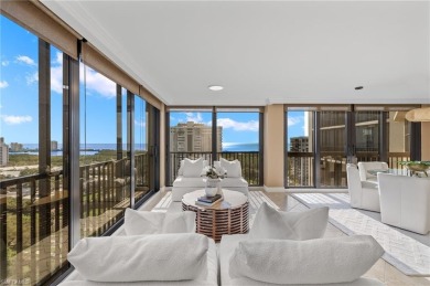 Luxuriate in this 15th-floor Chateaumere Royale condo in Pelican on Club at Pelican Bay Golf Course in Florida - for sale on GolfHomes.com, golf home, golf lot