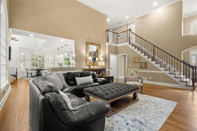 Experience resort-style living perfectly positioned on a private on Woodmont Golf and Country Club in Georgia - for sale on GolfHomes.com, golf home, golf lot