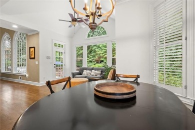 Experience resort-style living perfectly positioned on a private on Woodmont Golf and Country Club in Georgia - for sale on GolfHomes.com, golf home, golf lot