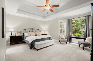 Experience resort-style living perfectly positioned on a private on Woodmont Golf and Country Club in Georgia - for sale on GolfHomes.com, golf home, golf lot