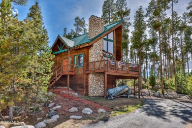 This classic Columbine Lake mountain home is a 4BR/ 4BA with on Grand Lake Golf Course in Colorado - for sale on GolfHomes.com, golf home, golf lot