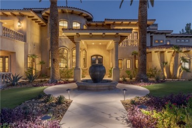 Exceptional Mediterranean estate in Southern Highlands on Southern Highlands Golf Club in Nevada - for sale on GolfHomes.com, golf home, golf lot