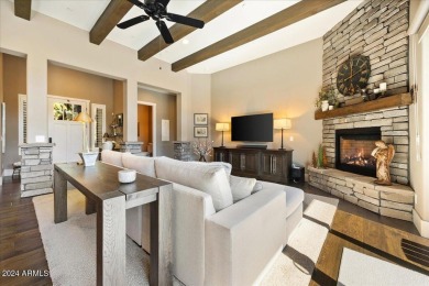 Built in 2018, this custom home is tucked away in the serene on Capital Canyon Club in Arizona - for sale on GolfHomes.com, golf home, golf lot