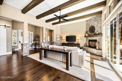 Built in 2018, this custom home is tucked away in the serene on Capital Canyon Club in Arizona - for sale on GolfHomes.com, golf home, golf lot