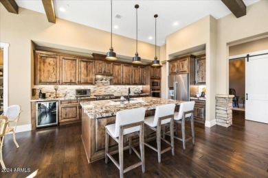 Built in 2018, this custom home is tucked away in the serene on Capital Canyon Club in Arizona - for sale on GolfHomes.com, golf home, golf lot