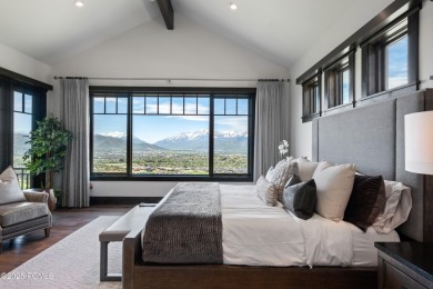 Perched atop a prominent ridgeline, this stunning residence is on Red Ledges Golf Club in Utah - for sale on GolfHomes.com, golf home, golf lot