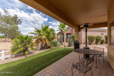 Discover this charming 2 bed, 2 bath home with an office on Grande Valley Ranch Golf Club in Arizona - for sale on GolfHomes.com, golf home, golf lot