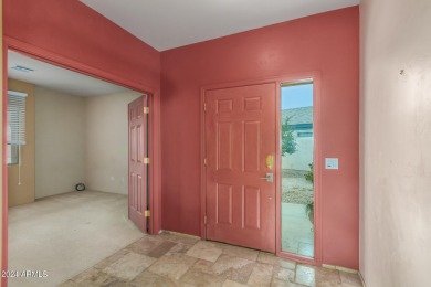 Discover this charming 2 bed, 2 bath home with an office on Grande Valley Ranch Golf Club in Arizona - for sale on GolfHomes.com, golf home, golf lot