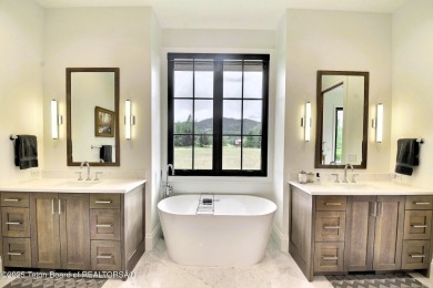 This Modern Masterpiece transcends ordinary luxury with sleek on Teton Springs Resort and Club in Idaho - for sale on GolfHomes.com, golf home, golf lot