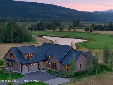 This Modern Masterpiece transcends ordinary luxury with sleek on Teton Springs Resort and Club in Idaho - for sale on GolfHomes.com, golf home, golf lot
