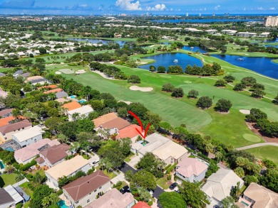 Rarely available single-story courtyard home perfectly situated on  in Florida - for sale on GolfHomes.com, golf home, golf lot