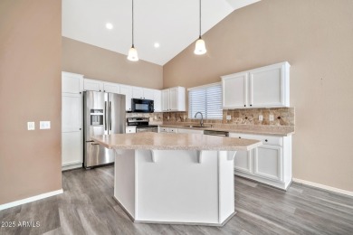 This stunning Augusta model in the vibrant PebbleCreek community on Tuscany Falls At Pebble Creek in Arizona - for sale on GolfHomes.com, golf home, golf lot