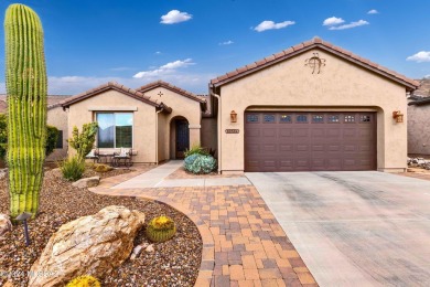 A perfect location for this 1835 Sq. Ft. Dolce Model Exterior on Saddlebrooke Ranch Golf Club in Arizona - for sale on GolfHomes.com, golf home, golf lot