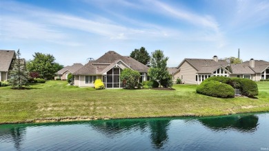 Spectacular pond views from this villa in one of Southwest on Chestnut Hills Golf Club in Indiana - for sale on GolfHomes.com, golf home, golf lot