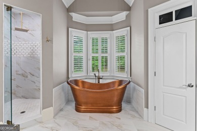 This stunning executive home sits on 2 acres in the Creekview on Woodmont Golf and Country Club in Georgia - for sale on GolfHomes.com, golf home, golf lot