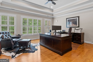 This stunning executive home sits on 2 acres in the Creekview on Woodmont Golf and Country Club in Georgia - for sale on GolfHomes.com, golf home, golf lot