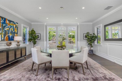 A Hampton-Style Masterpiece with Private Dock on Lake Sherwood on Sherwood Country Club in California - for sale on GolfHomes.com, golf home, golf lot