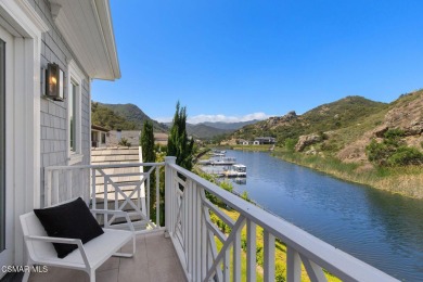 A Hampton-Style Masterpiece with Private Dock on Lake Sherwood on Sherwood Country Club in California - for sale on GolfHomes.com, golf home, golf lot