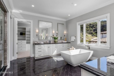 A Hampton-Style Masterpiece with Private Dock on Lake Sherwood on Sherwood Country Club in California - for sale on GolfHomes.com, golf home, golf lot