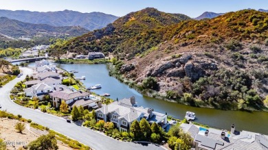 A Hampton-Style Masterpiece with Private Dock on Lake Sherwood on Sherwood Country Club in California - for sale on GolfHomes.com, golf home, golf lot