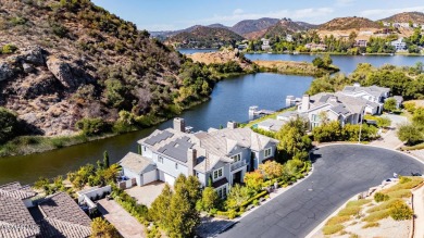 A Hampton-Style Masterpiece with Private Dock on Lake Sherwood on Sherwood Country Club in California - for sale on GolfHomes.com, golf home, golf lot