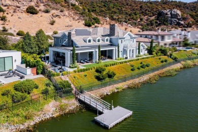 A Hampton-Style Masterpiece with Private Dock on Lake Sherwood on Sherwood Country Club in California - for sale on GolfHomes.com, golf home, golf lot