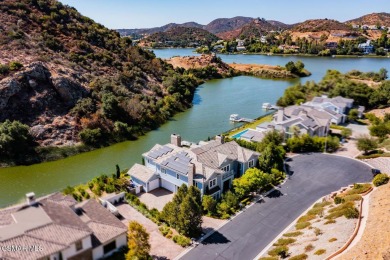 A Hampton-Style Masterpiece with Private Dock on Lake Sherwood on Sherwood Country Club in California - for sale on GolfHomes.com, golf home, golf lot