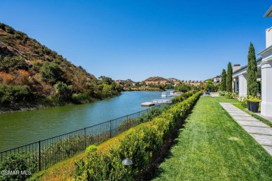 A Hampton-Style Masterpiece with Private Dock on Lake Sherwood on Sherwood Country Club in California - for sale on GolfHomes.com, golf home, golf lot