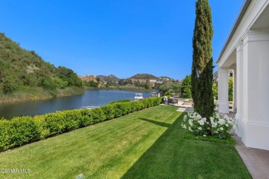 A Hampton-Style Masterpiece with Private Dock on Lake Sherwood on Sherwood Country Club in California - for sale on GolfHomes.com, golf home, golf lot
