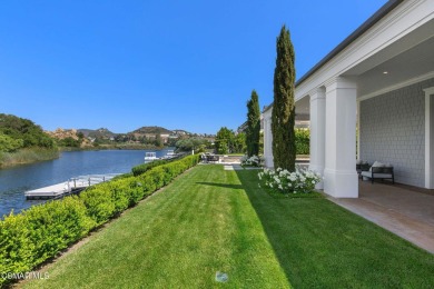 A Hampton-Style Masterpiece with Private Dock on Lake Sherwood on Sherwood Country Club in California - for sale on GolfHomes.com, golf home, golf lot