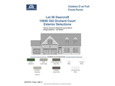 Welcome to the Colston plan at 15940 Old Orchard Court, located on Deercroft Golf and Country Club in North Carolina - for sale on GolfHomes.com, golf home, golf lot