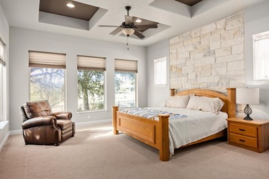 Beautiful single-family home sits overlooking the green of Hole on The Club At Comanche Trace in Texas - for sale on GolfHomes.com, golf home, golf lot