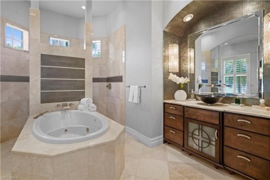 Sun-Soaked Sophistication on the Shores of Miromar Lakes! Tucked on Miromar Lakes Golf Club in Florida - for sale on GolfHomes.com, golf home, golf lot