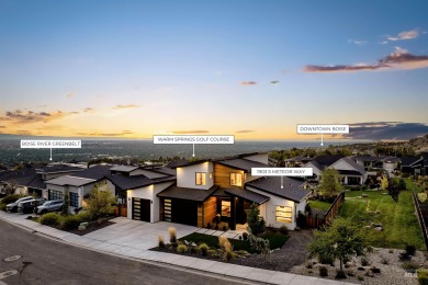 This Boulder Point home is designed for modern living with on Warm Springs Golf Club in Idaho - for sale on GolfHomes.com, golf home, golf lot