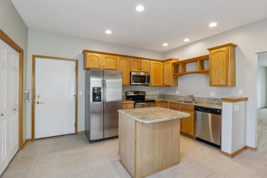 Enjoy low-maintenance living in this zero-entry, move-in ready on Briarwood Club of Ankeny in Iowa - for sale on GolfHomes.com, golf home, golf lot