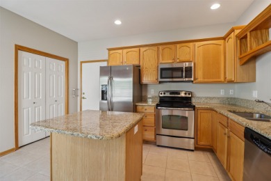 Enjoy low-maintenance living in this zero-entry, move-in ready on Briarwood Club of Ankeny in Iowa - for sale on GolfHomes.com, golf home, golf lot
