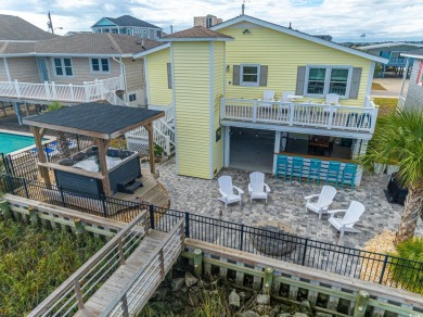 Paradise Palms is a stunning raised beach, channel house located on Beachwood Golf Club in South Carolina - for sale on GolfHomes.com, golf home, golf lot