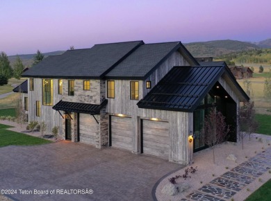 The stunning architecture of this newly constructed ultimate on Teton Springs Resort and Club in Idaho - for sale on GolfHomes.com, golf home, golf lot