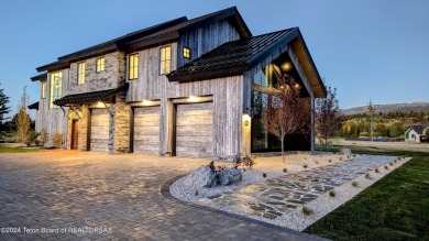 The stunning architecture of this newly constructed ultimate on Teton Springs Resort and Club in Idaho - for sale on GolfHomes.com, golf home, golf lot