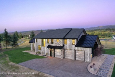 The stunning architecture of this newly constructed ultimate on Teton Springs Resort and Club in Idaho - for sale on GolfHomes.com, golf home, golf lot