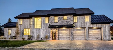 The stunning architecture of this newly constructed ultimate on Teton Springs Resort and Club in Idaho - for sale on GolfHomes.com, golf home, golf lot